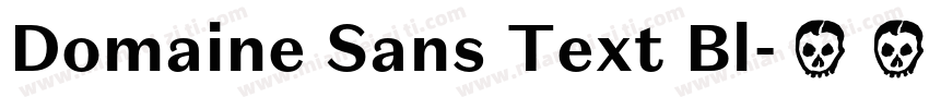 Domaine Sans Text Bl字体转换